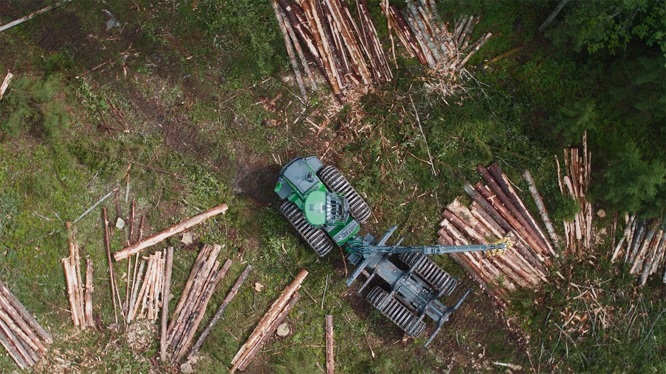 John Deere'i pöörlev ja nivelleeriv kabiin