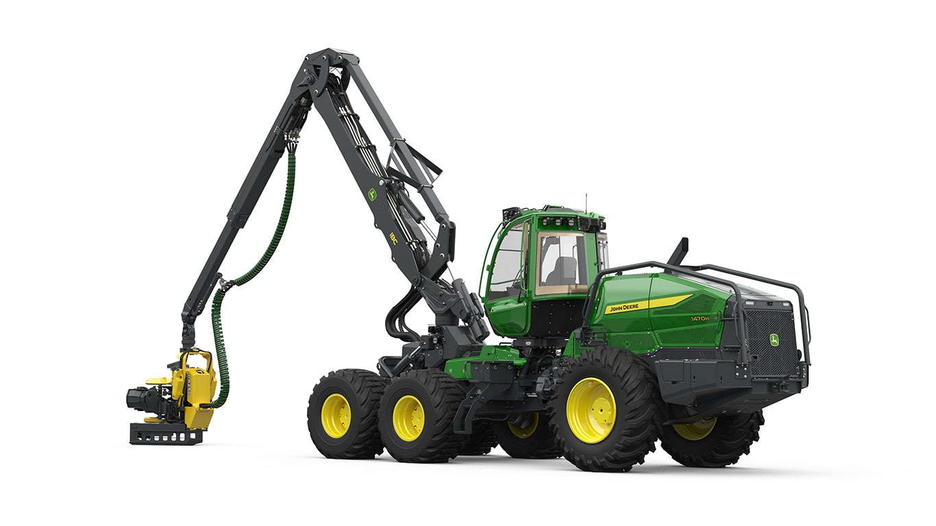 Ettevõtte John Deere ratastega metsalangetustraktor 1470H