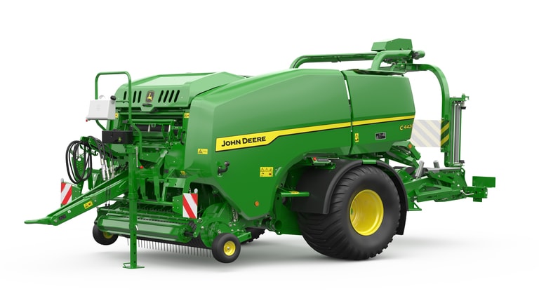 C442R fikseeritud kambriga ühe teljega rullipress-kiletaja